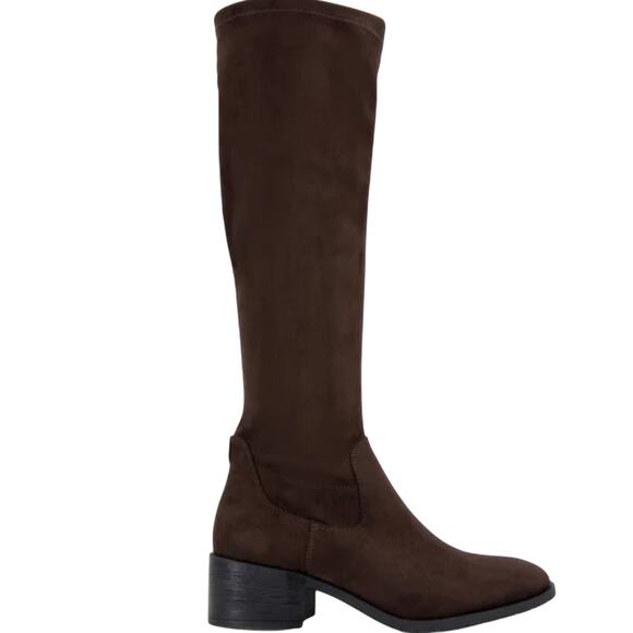 Kenneth Cole Women's Boots Knee-High Faux Suede Brown Size 8.5 NEW NIB - Picture 9 of 12